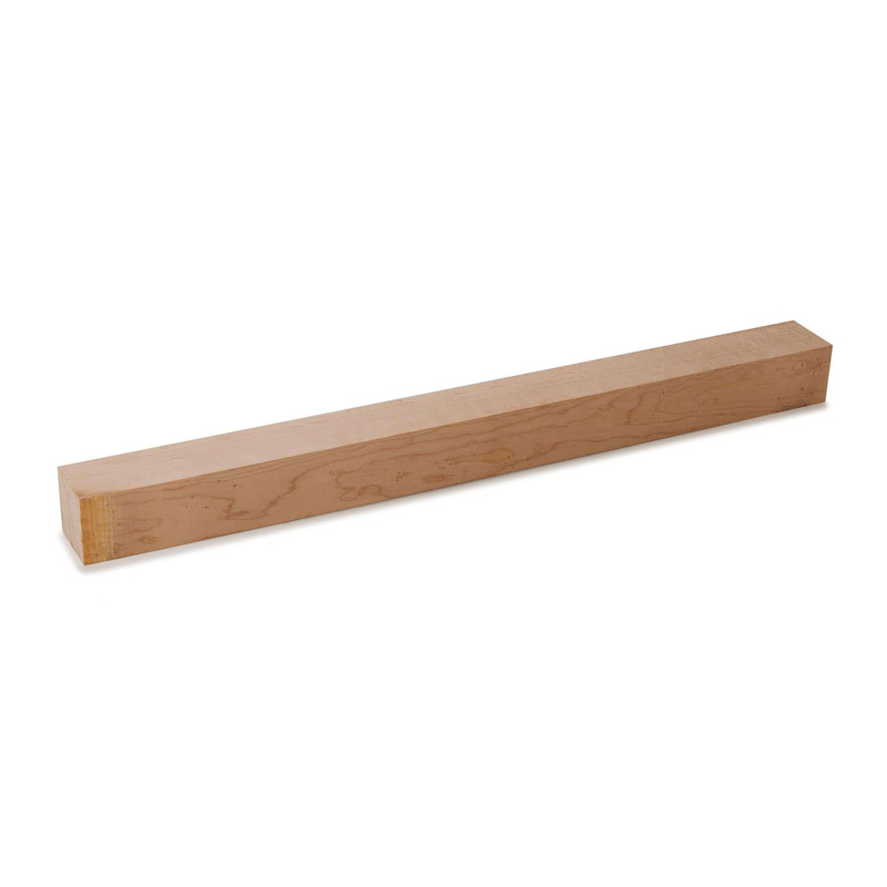 Birdseye Maple Wood Turning Stock - Thickness:1-1/2" - Width:1-1/2" - Length:18"